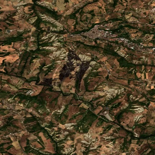 Incendio cerca de Atri — Sentinel-2 true color
