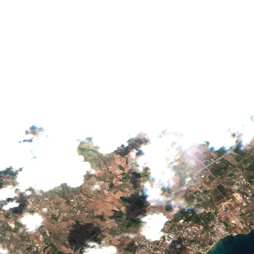 Wildfire near Avola — Sentinel-2 true color