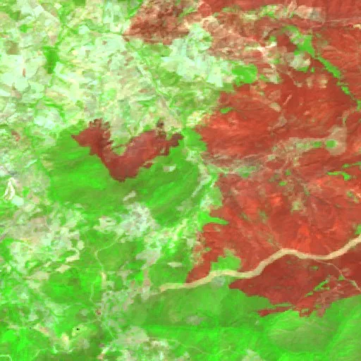 Wildfire near Azzaba (Aug 27 · S) — Sentinel-2 SWIR (fuego)