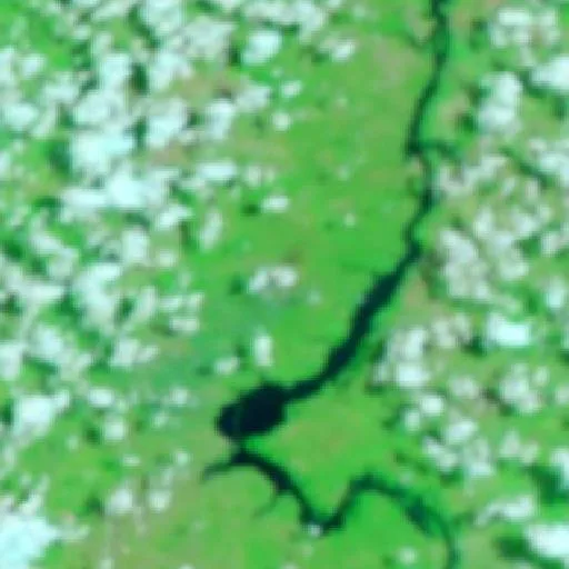 Wildfire near Babaçulândia — NASA satellite