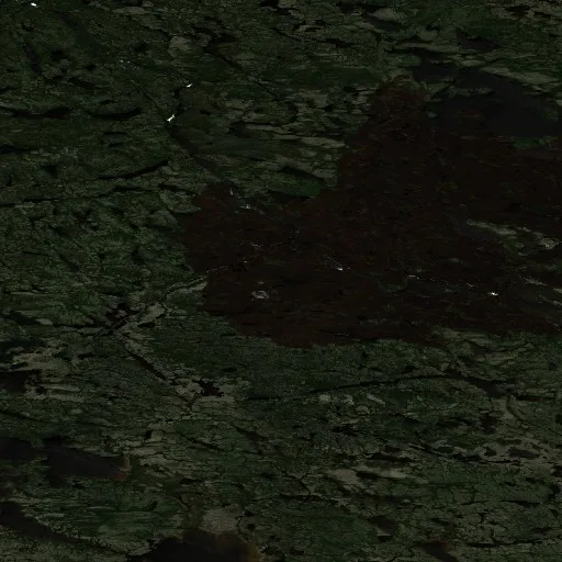 Wildfire near Baie-d'Hudson — Sentinel-2 true color