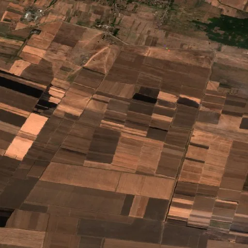 Wildfire near Băileşti — Sentinel-2 true color