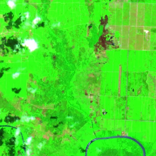 Wildfire near Bakau — Sentinel-2 SWIR (fuego)