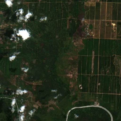 Wildfire near Bakau — Sentinel-2 true color