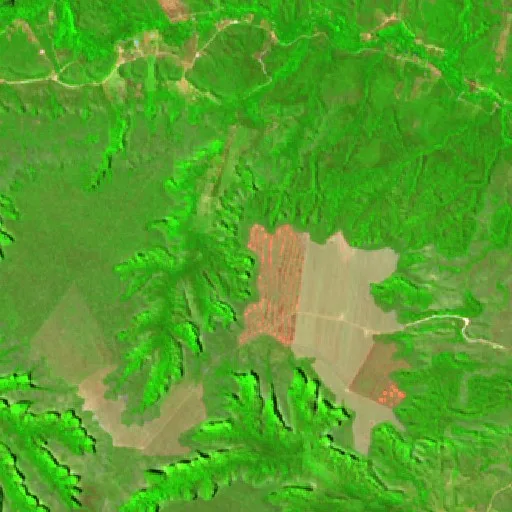 Wildfire near Balsas (Aug 14) — Sentinel-2 SWIR (fuego)