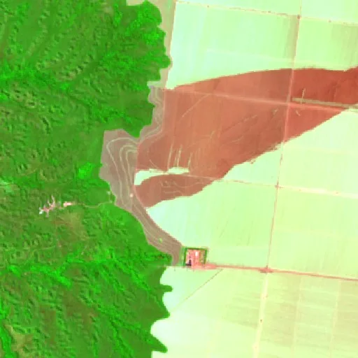 Incendio cerca de Balsas (24 jul) — Sentinel-2 SWIR (fuego)