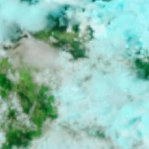 Incendio cerca de Ban Ban — NASA satellite