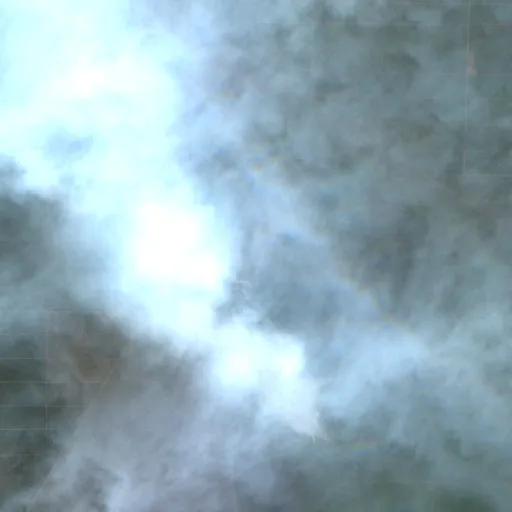 Incendio cerca de Bantul — Sentinel-2 true color
