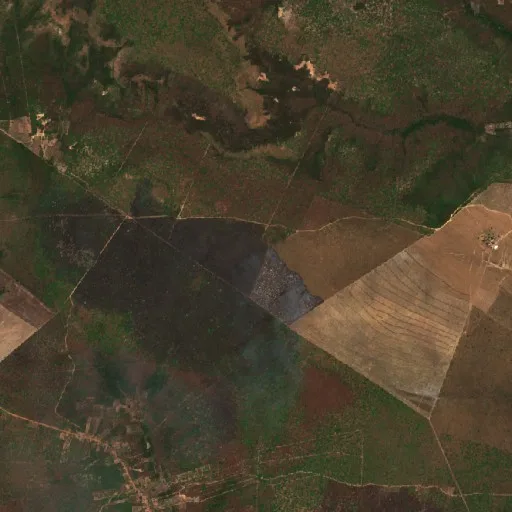 Wildfire near Barão de Grajaú (Oct 14) — Sentinel-2 true color