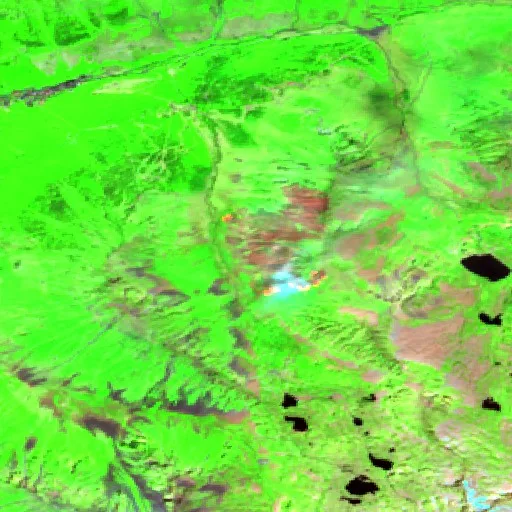 Incendio cerca de Barèges (17 jul) — Sentinel-2 SWIR (fuego)