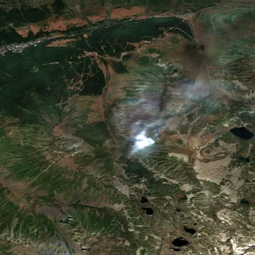 Incendio cerca de Barèges (17 jul) — Sentinel-2 true color