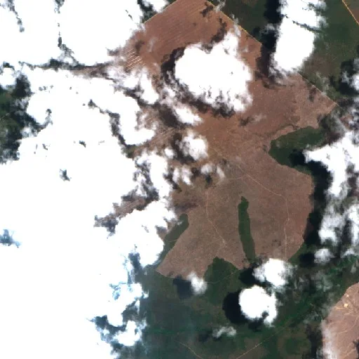Wildfire near Barra do Corda — Sentinel-2 true color