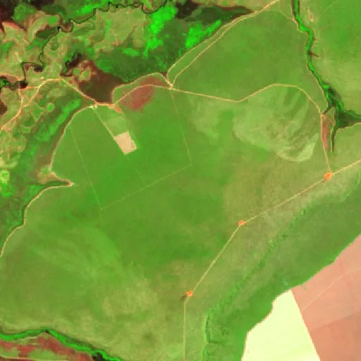 Wildfire near Barra do Rio (Aug 31) — Sentinel-2 SWIR (fuego)