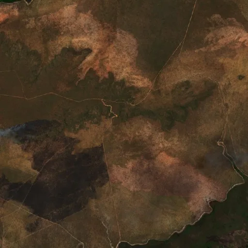 Wildfire near Barra do Rio (Oct 7) — Sentinel-2 true color
