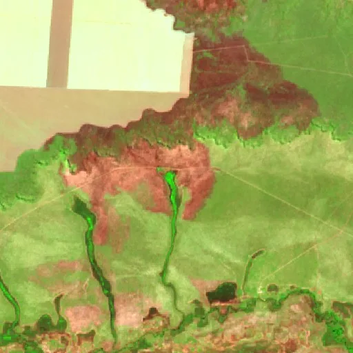Incendio cerca de Barra do Rio (22 ago) — Sentinel-2 SWIR (fuego)