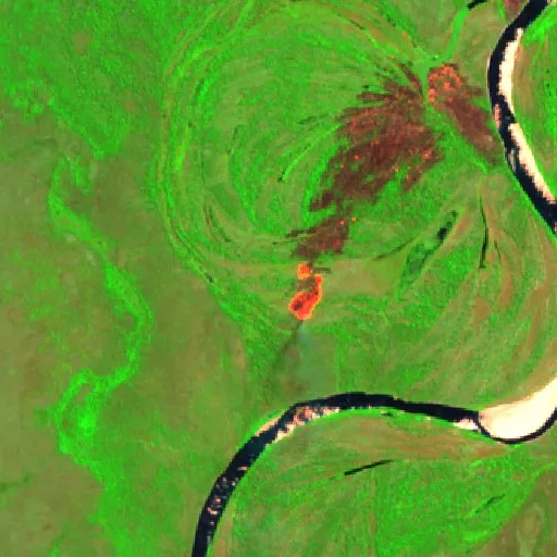 Wildfire near Barreira da Cruz (Aug 27) — Sentinel-2 SWIR (fuego)