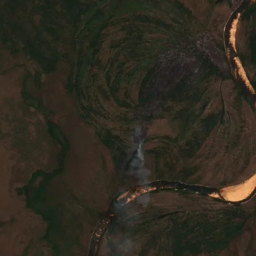 Wildfire near Barreira da Cruz (Aug 27) — Sentinel-2 true color