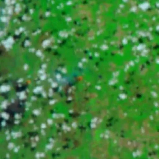 Incendio cerca de Barreira da Cruz (22 sep) — NASA satellite