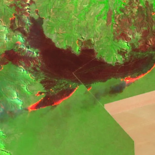 Incendio cerca de Barreiras do Piauí (31 ago) — Sentinel-2 SWIR (fuego)