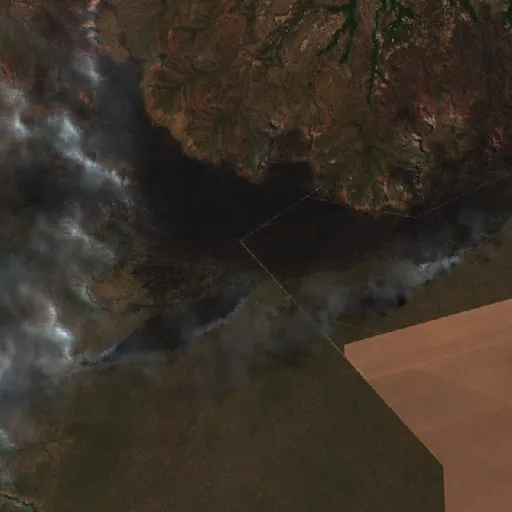Incendio cerca de Barreiras do Piauí (31 ago) — Sentinel-2 true color