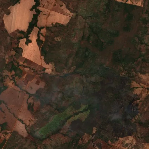 Wildfire near Barro Alto (Aug 24) — Sentinel-2 true color