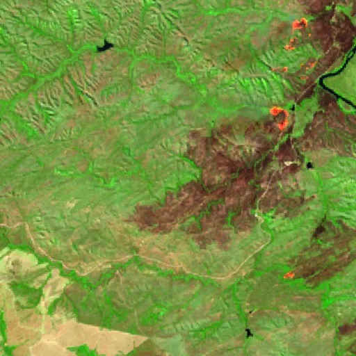 Incendio cerca de Barro Alto — Sentinel-2 SWIR (fuego)