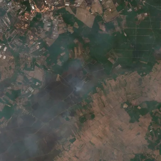 Incendio cerca de Batibati — Sentinel-2 true color