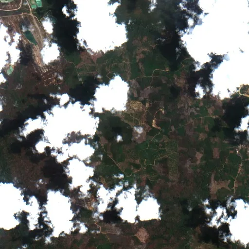 Wildfire near Batusopang — Sentinel-2 true color