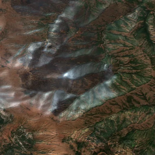 Incendio cerca de Baz — Sentinel-2 true color