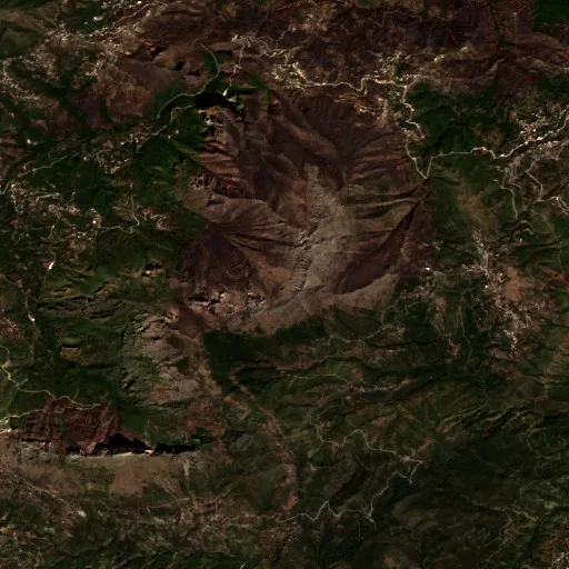 Wildfire near Béjaïa — Sentinel-2 true color