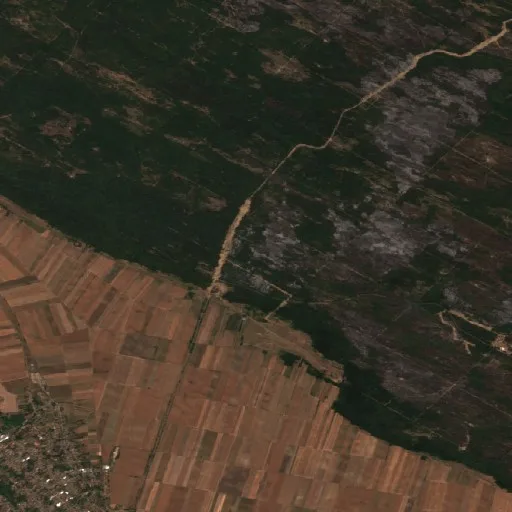 Incendio cerca de Bela Crkva — Sentinel-2 true color