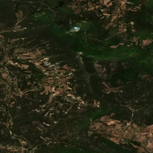 Incendio cerca de Bellegarde-en-Diois — Sentinel-2 true color
