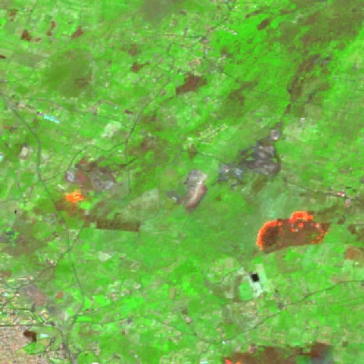 Incendio cerca de Belpasso — Sentinel-2 SWIR (fuego)