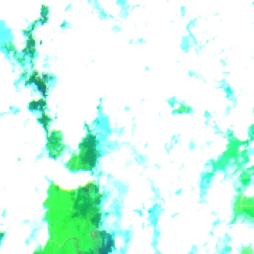 Wildfire near Berau (Oct 2) — Sentinel-2 SWIR (fuego)