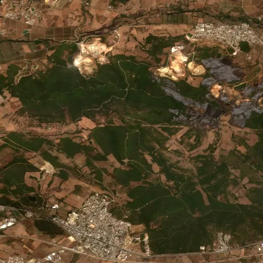 Wildfire near Berrahal (Aug 27 · N) — Sentinel-2 true color