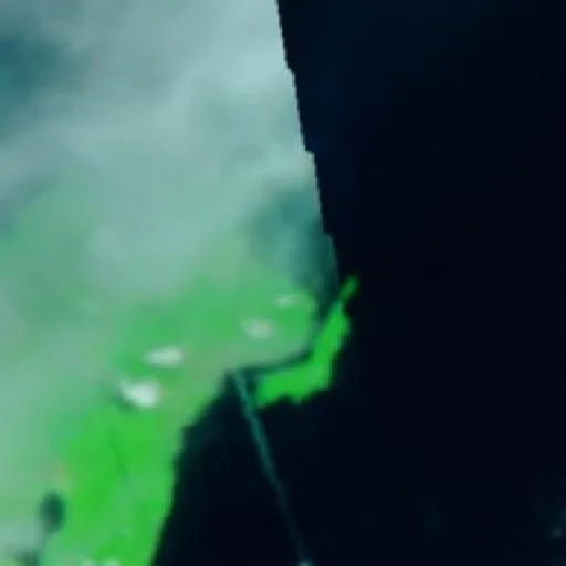 Incendio cerca de Bitung — NASA satellite