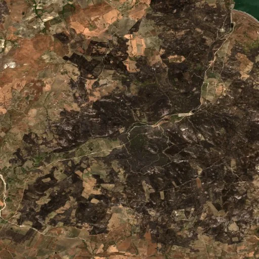 Incendio cerca de Bivona (18 jul) — Sentinel-2 true color
