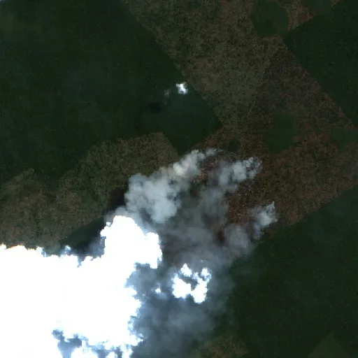 Incendio cerca de Boa Esperança — Sentinel-2 true color