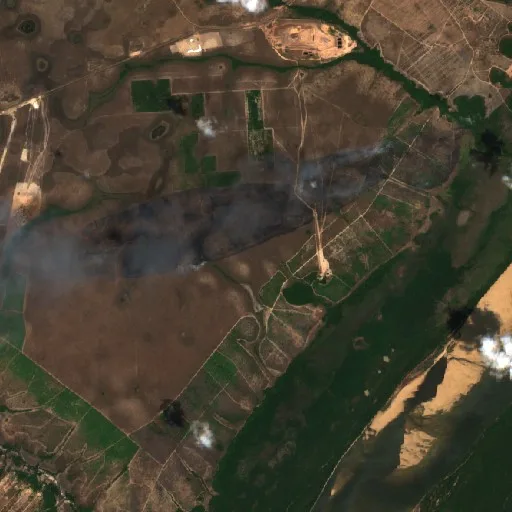 Incendio cerca de Boa Vista (16 oct) — Sentinel-2 true color