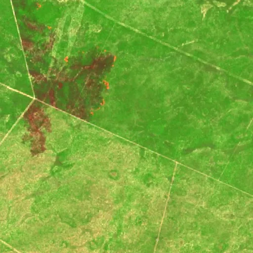 Wildfire near Bocaina — Sentinel-2 SWIR (fuego)