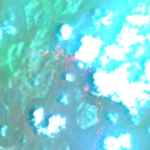 Wildfire near Bofuer (Oct 3 · E) — Sentinel-2 SWIR (fuego)