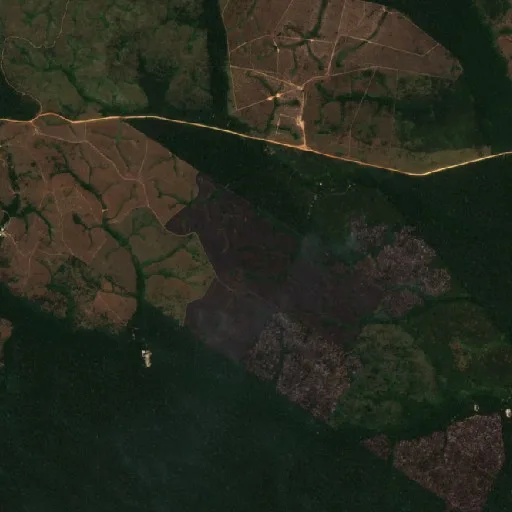 Incendio cerca de Bom Futuro (26 ago) — Sentinel-2 true color