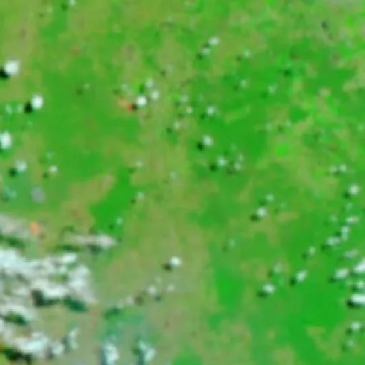 Booyal Bushfire — NASA satellite