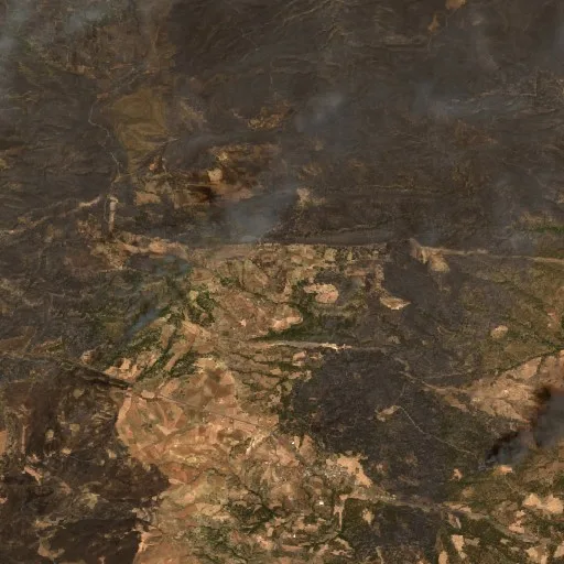 Incendio cerca de Bordj Oukhris — Sentinel-2 true color