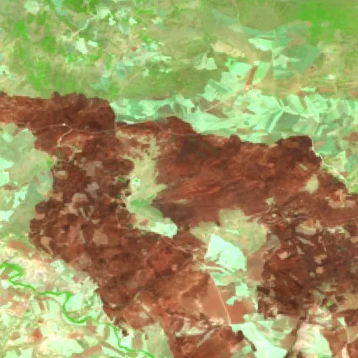 Incendio cerca de Bordj Sabat — Sentinel-2 SWIR (fuego)