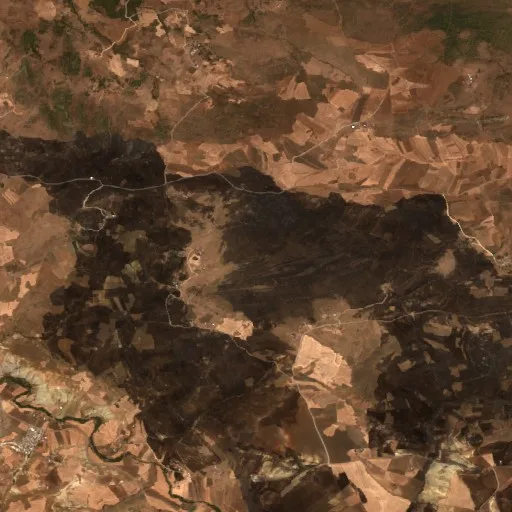 Incendio cerca de Bordj Sabat — Sentinel-2 true color