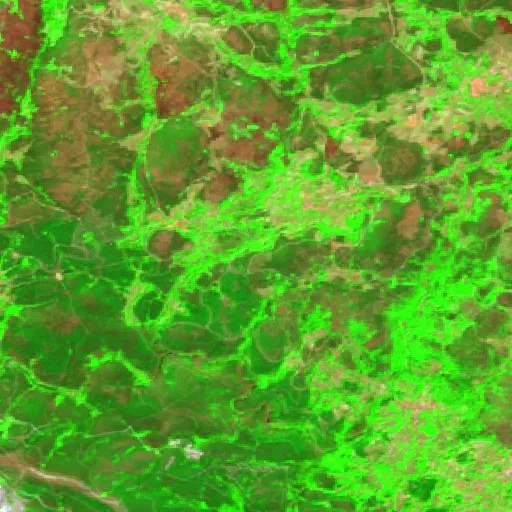 Incendio cerca de Boticas — Sentinel-2 SWIR (fuego)