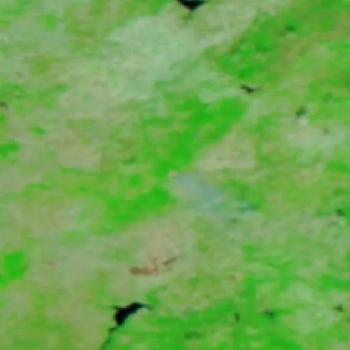 Wildfire near Bottidda — NASA satellite
