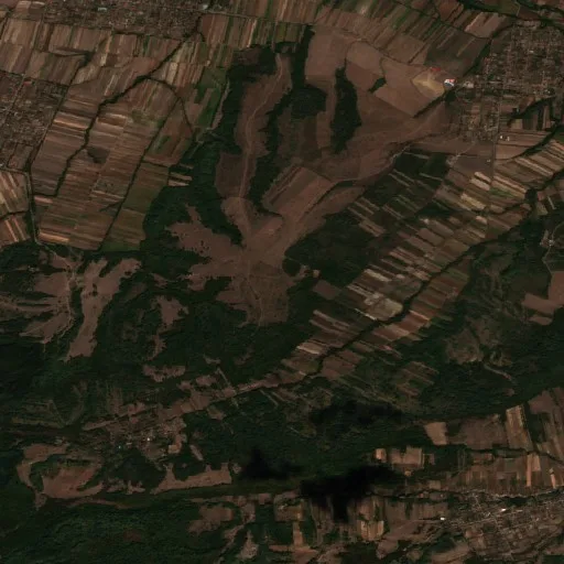 Wildfire near Brazii — Sentinel-2 true color