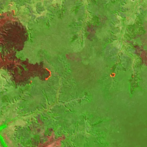 Incendio cerca de Brejão — Sentinel-2 SWIR